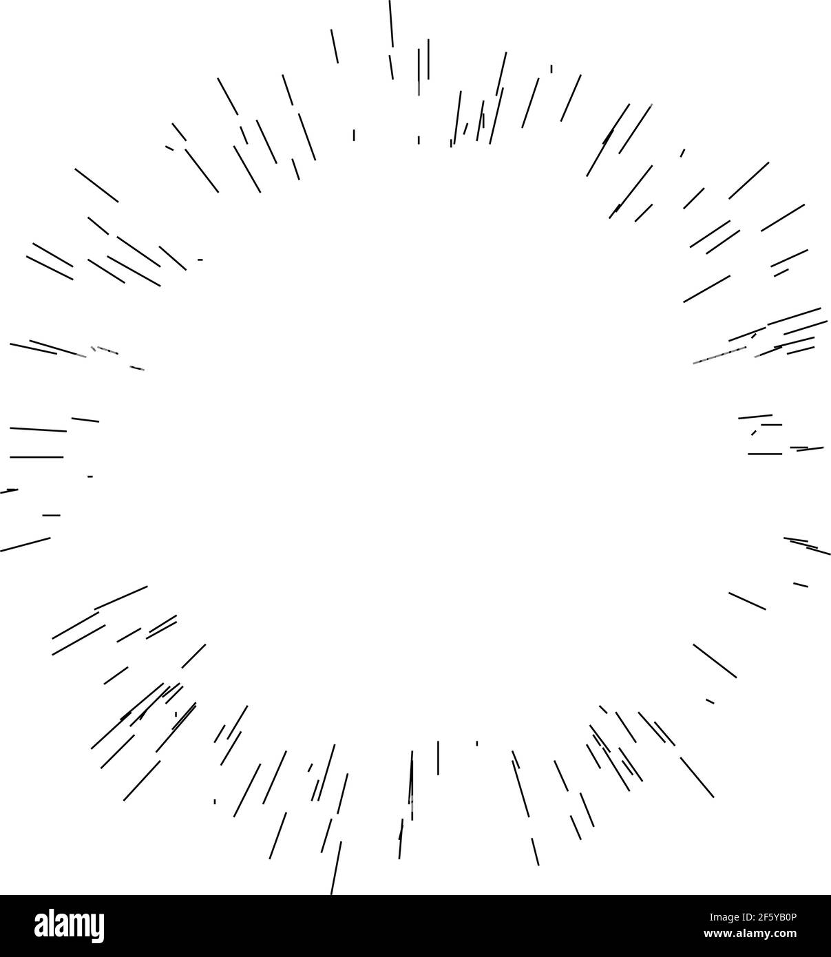 Radial, radiating lines, stripes abstract element for explosion, burst ...