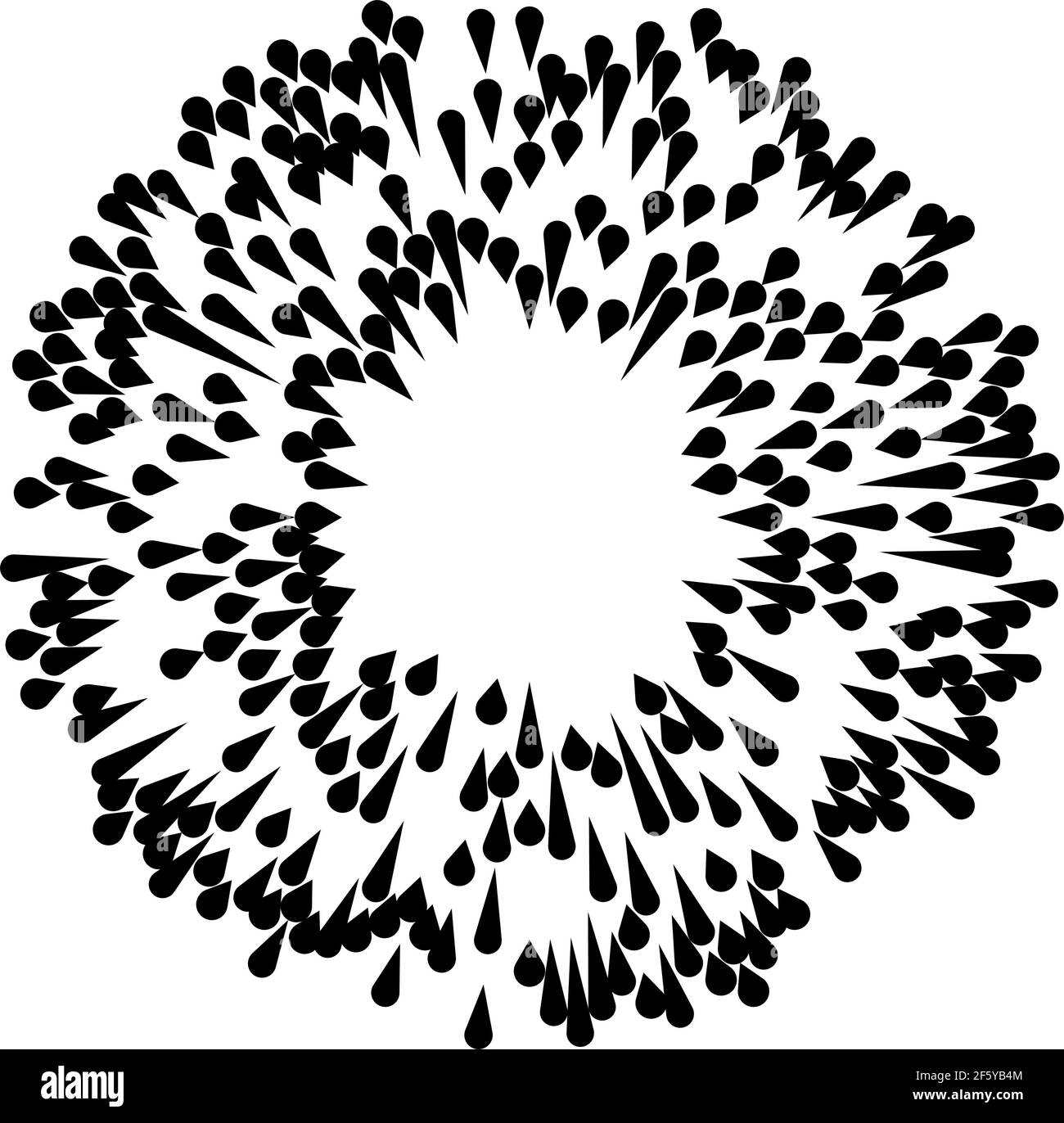Radial, radiating lines, stripes abstract element for explosion, burst ...
