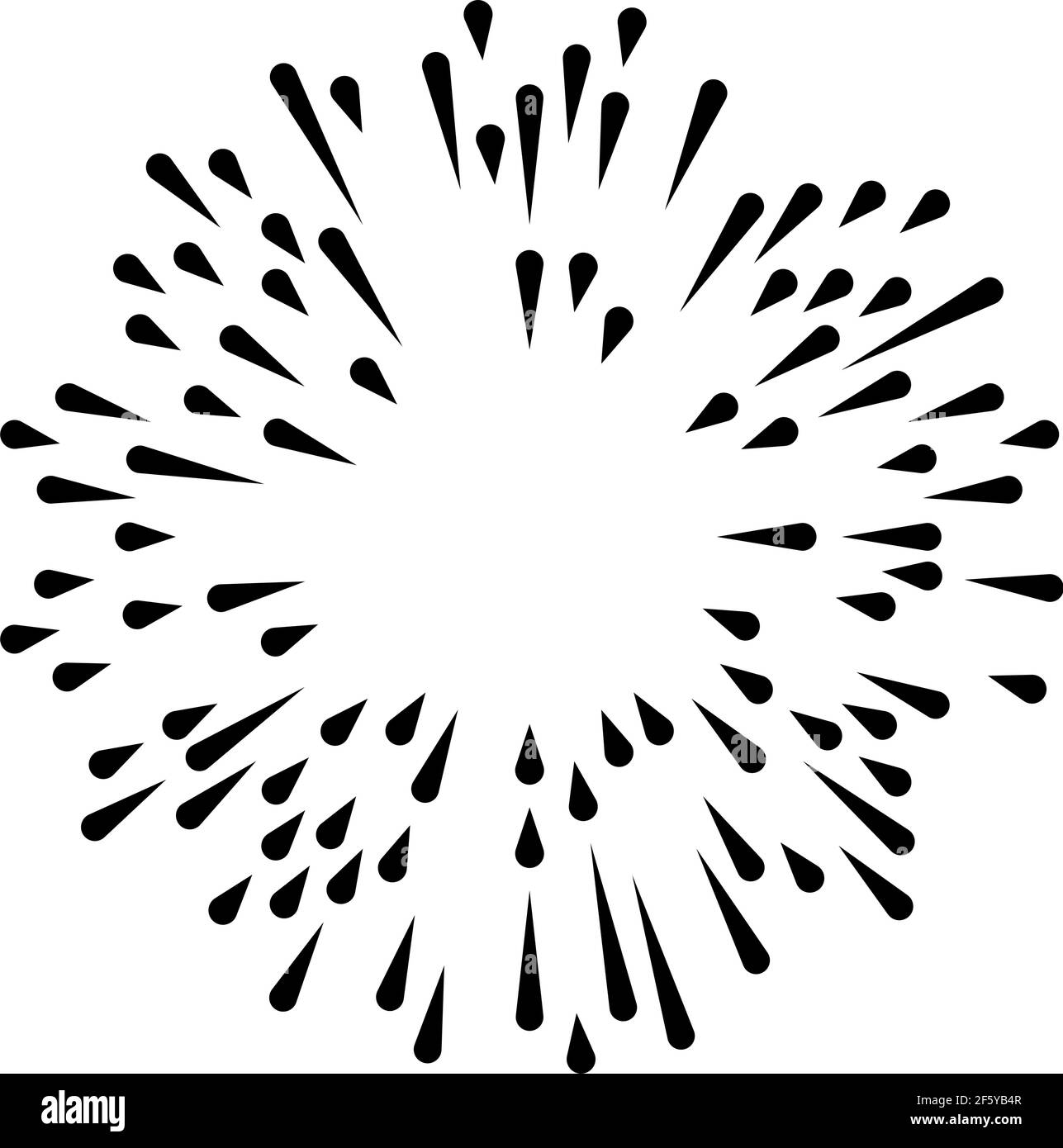 Radial, radiating lines, stripes abstract element for explosion, burst ...