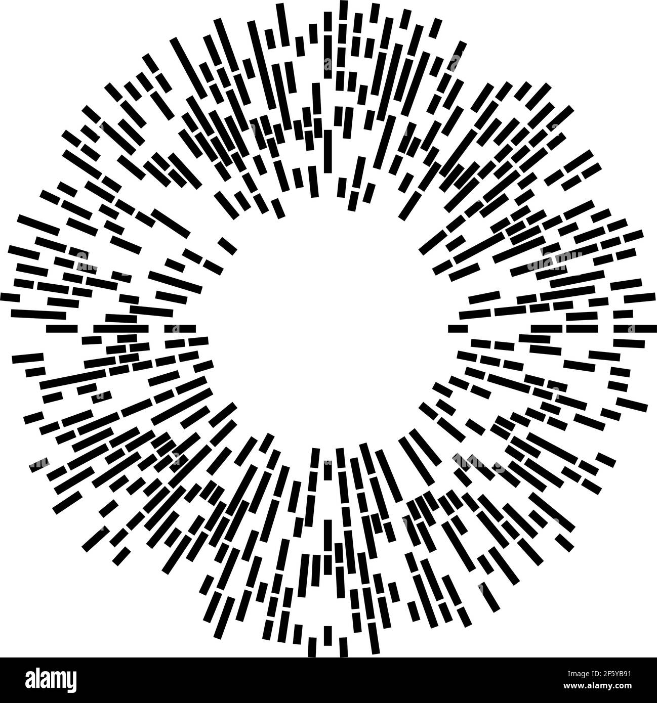 Radial, radiating lines, stripes abstract element for explosion, burst ...