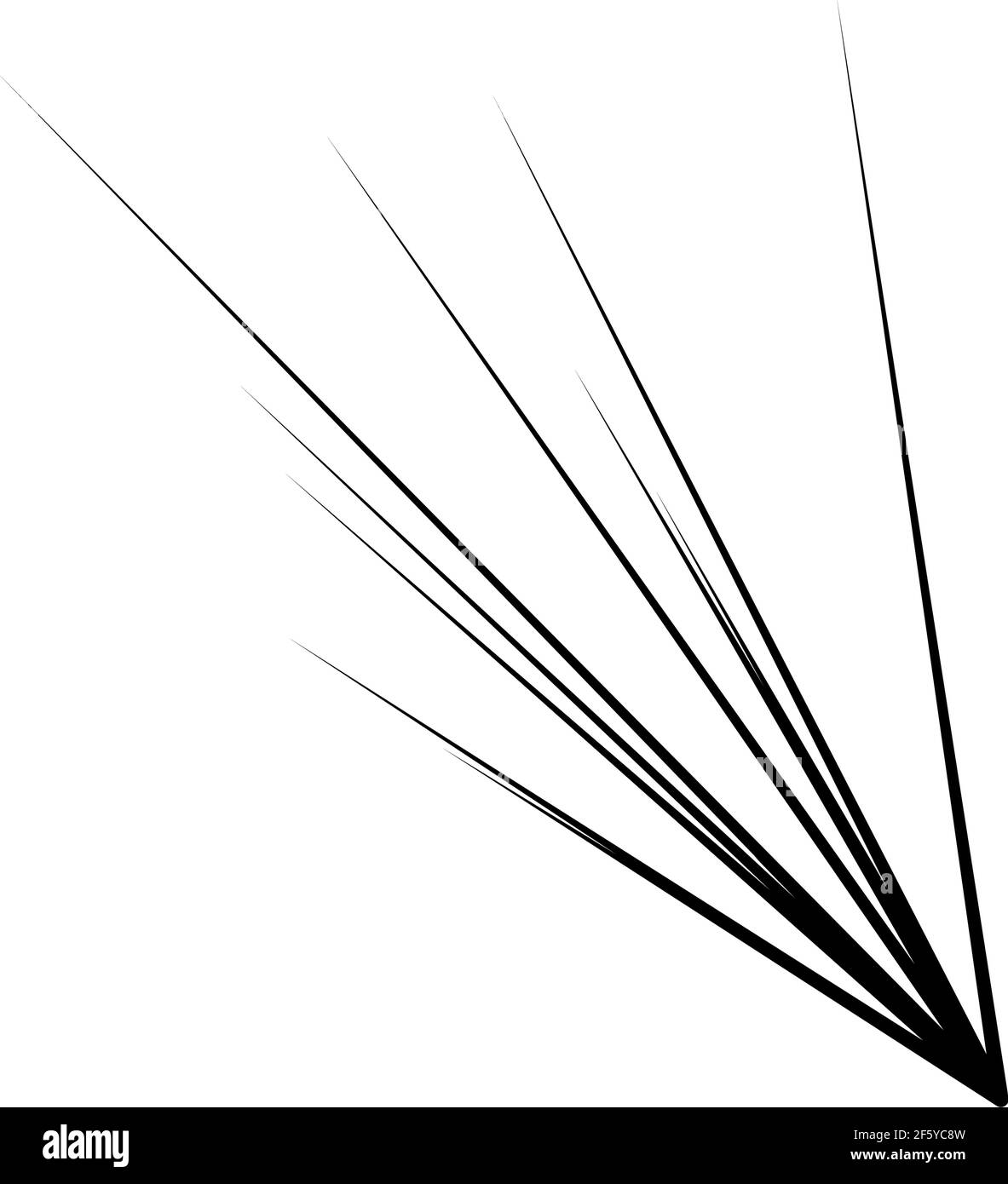 Radial, radiating lines, stripes abstract element for explosion, burst ...