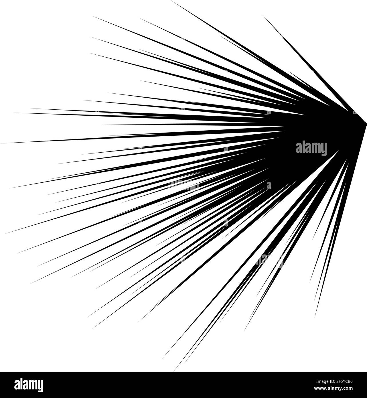 Radial, radiating lines, stripes abstract element for explosion, burst ...