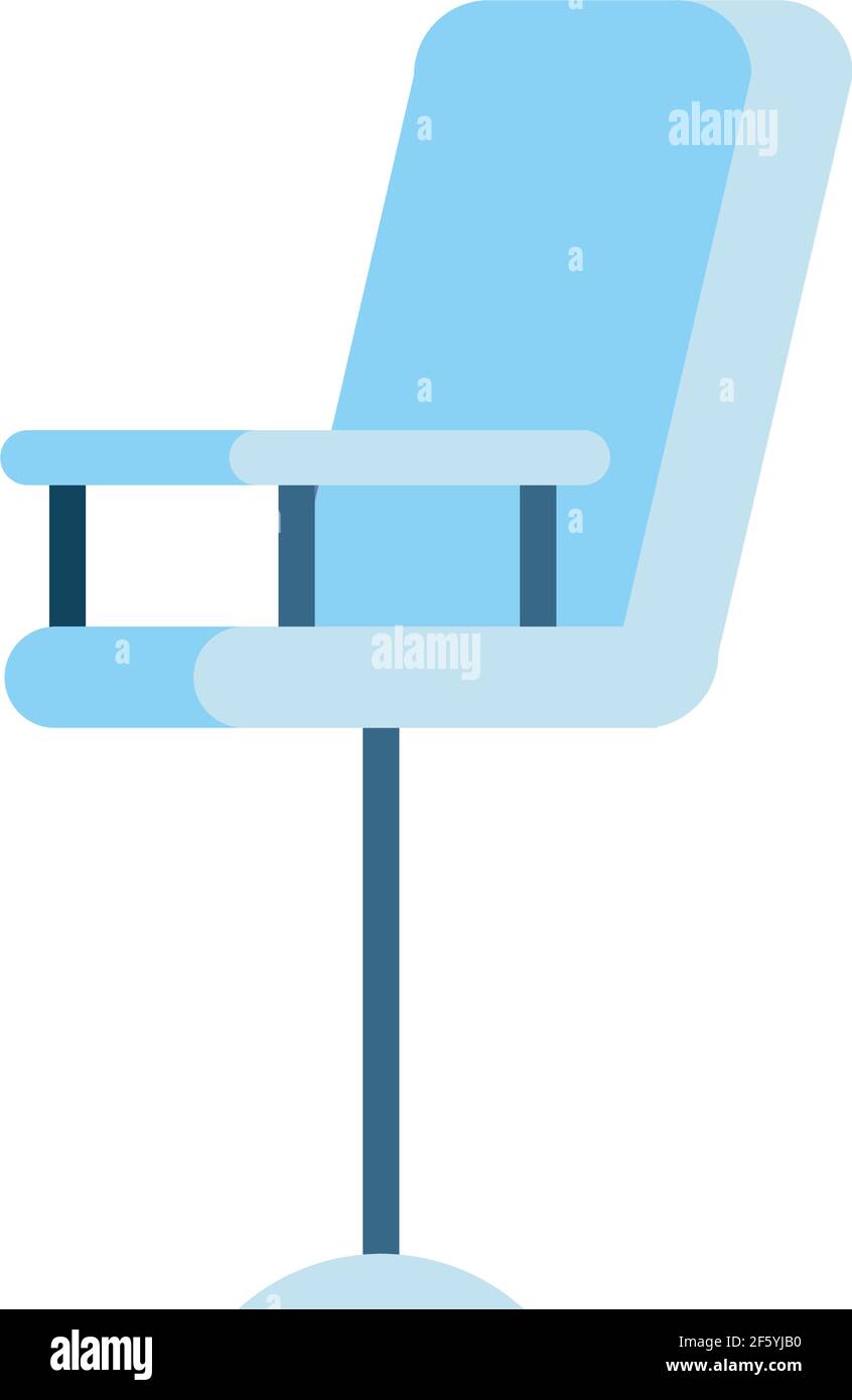 blue swivel chair isolated icon Stock Vector Image & Art - Alamy