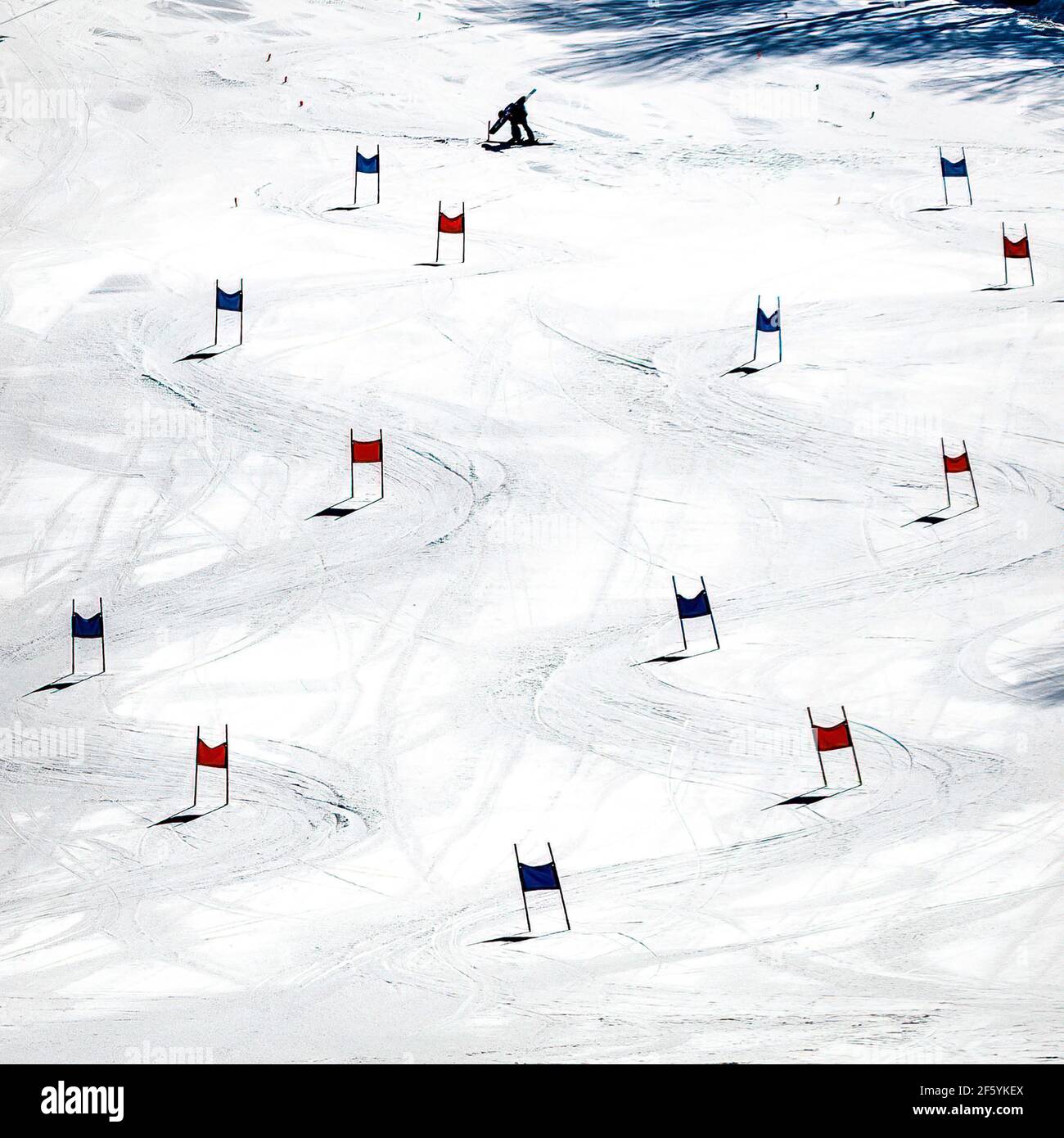 Slalom gates hires stock photography and images Alamy
