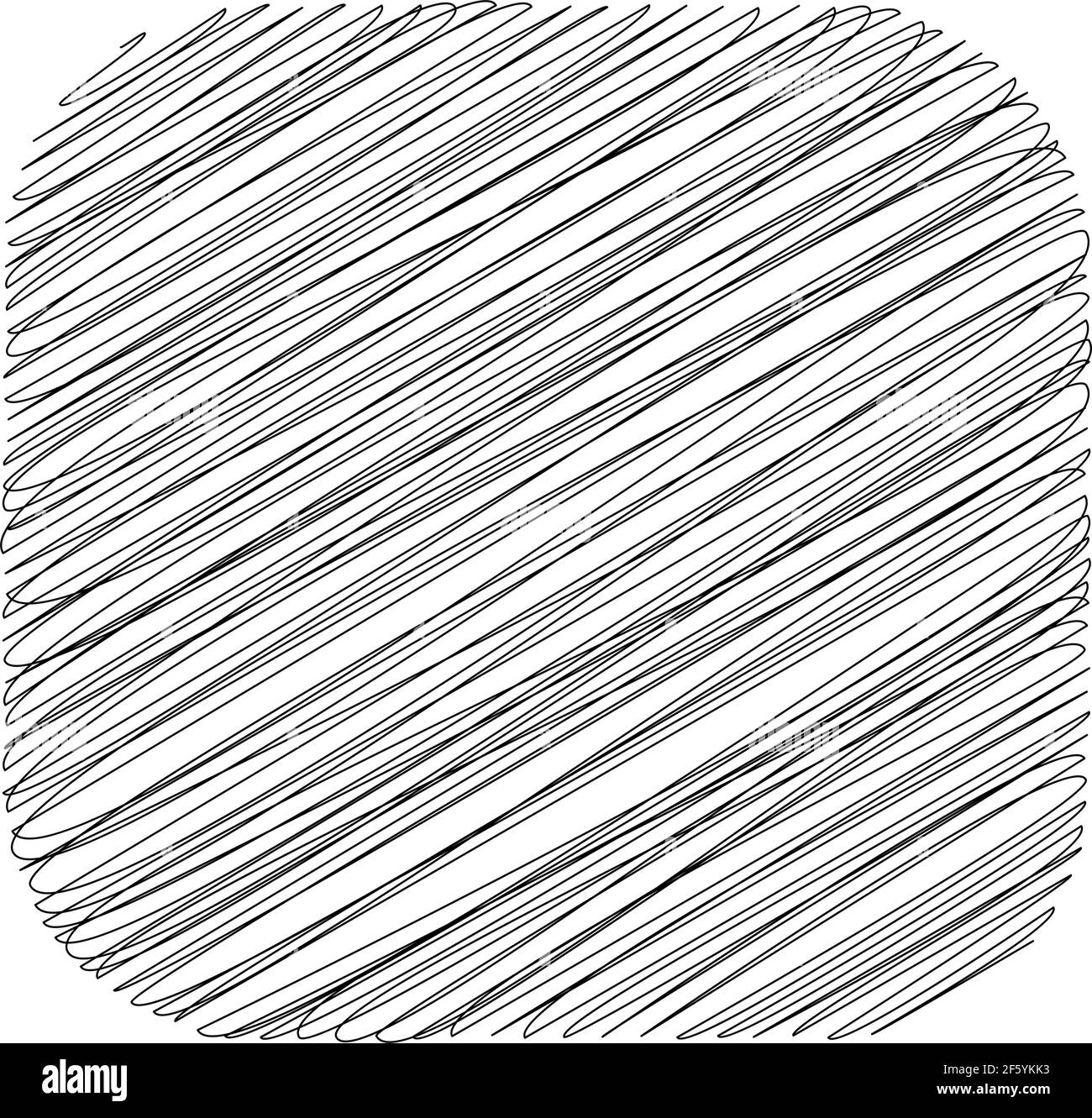 Rounded square with sketchy, scribble, doodle effect texture — Stock ...
