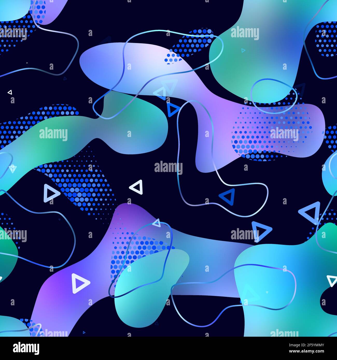 Seamless vibrant lava lamp liquid pattern design for print Stock Photo ...