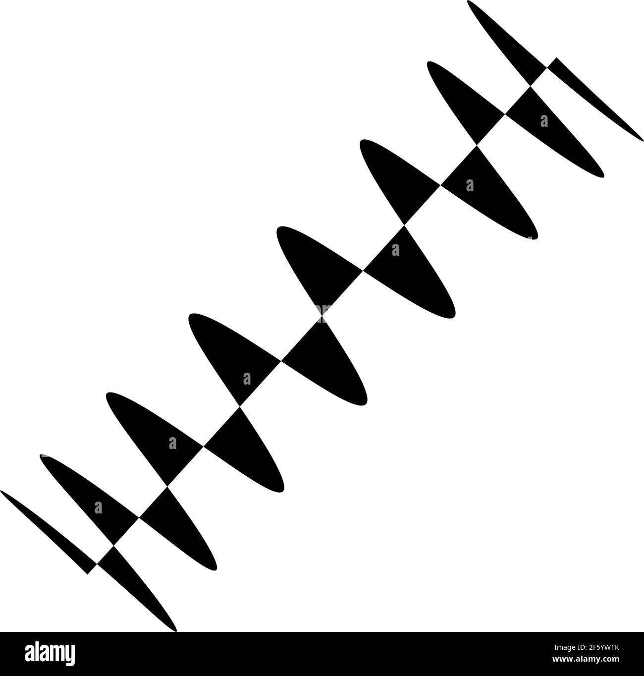 Distortion wavy, waving lines abstract design element — Stock vector ...