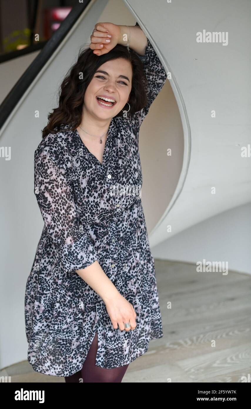 Berlin, Germany. 24th Mar, 2021. Actress and singer Ronja Forcher at a  photo session at Universal Music in Berlin. Her single "Danke" will be  released on March 19. She can be seen
