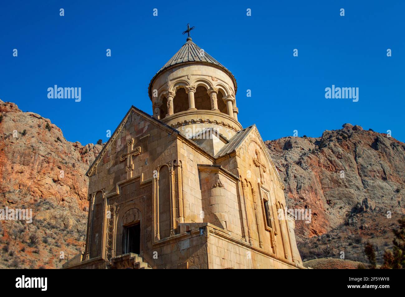 Burtelashen church, dedicated to Holy Mother of God, a famous medieval Armenian church in Noravank monastery complex of Armenia Stock Photo
