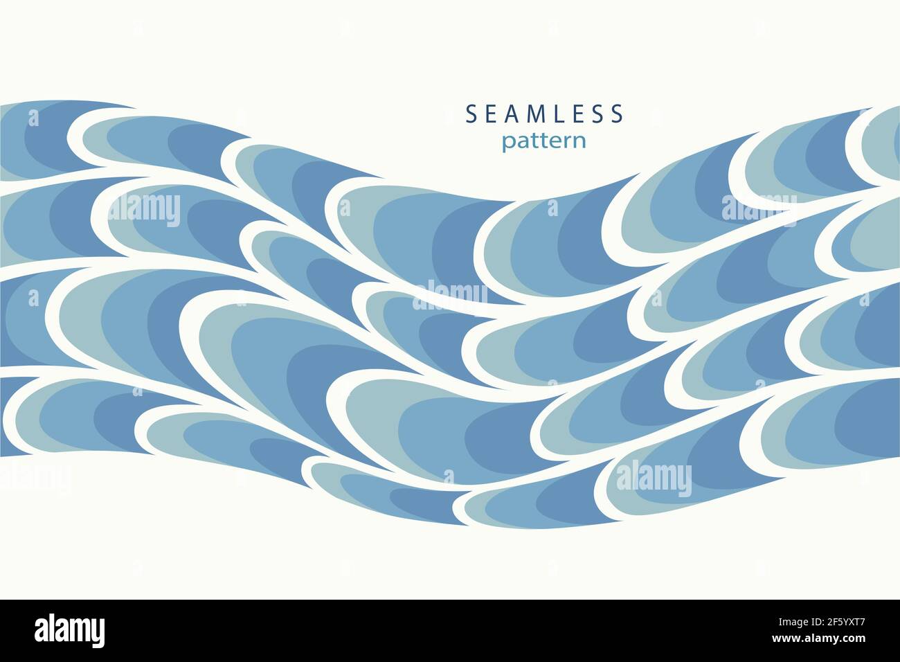 Stylized blue waves and drops on a light background Stock Vector