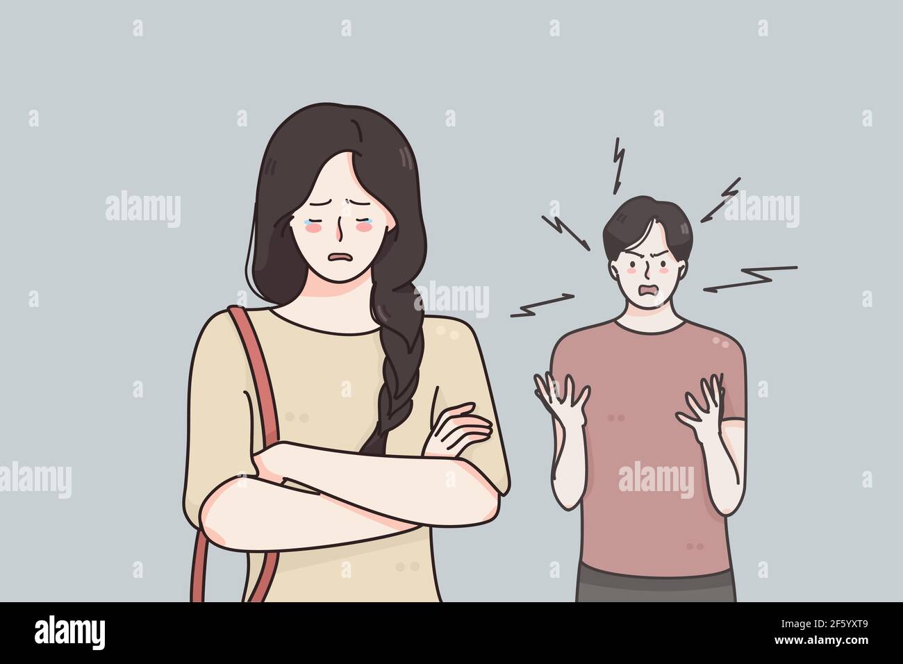 Breakup, divorce and quarrelling concept Stock Vector Image & Art - Alamy