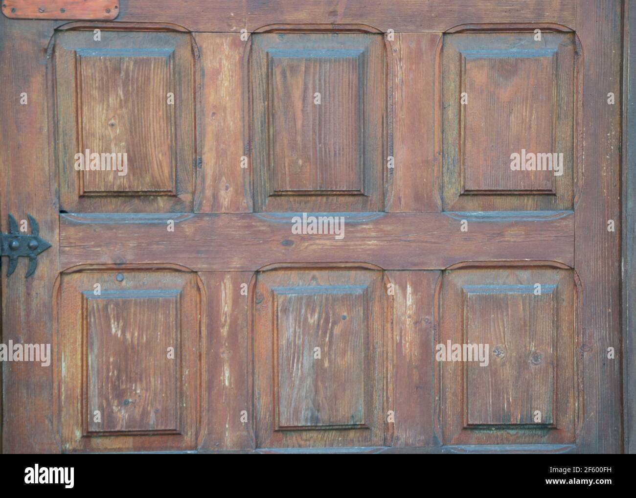 Wooden rectangles door pattern, brown wood background, painted wall ...