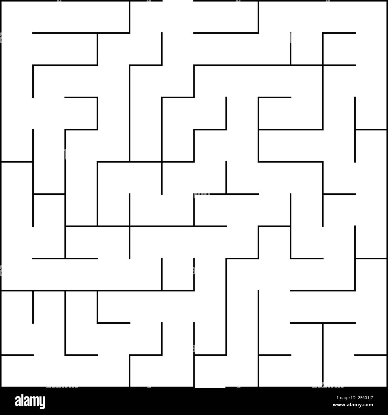 Maze, labyrinth puzzle game. Riddle, brain-teaser game concept (Solvable) — Stock vector illustration, Graphics clip art Stock Vector