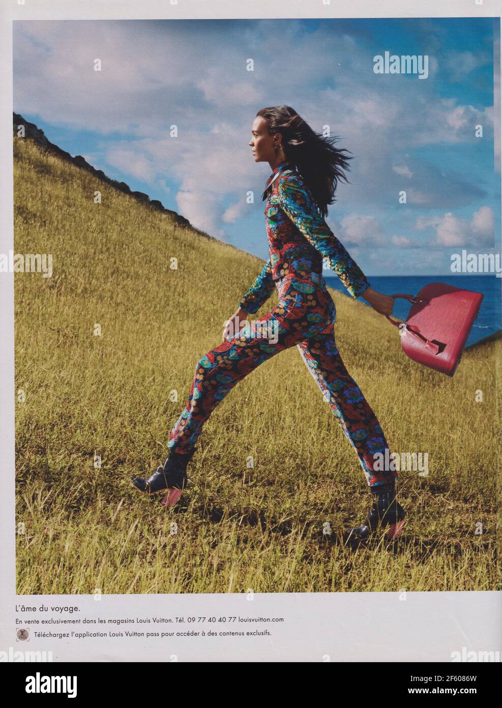 poster advertising Louis Vuitton handbag with Maartje Verhoef in paper  magazine from 2015 year, advertisement, creative LV Louis Vuitton 2010s  advert Stock Photo - Alamy