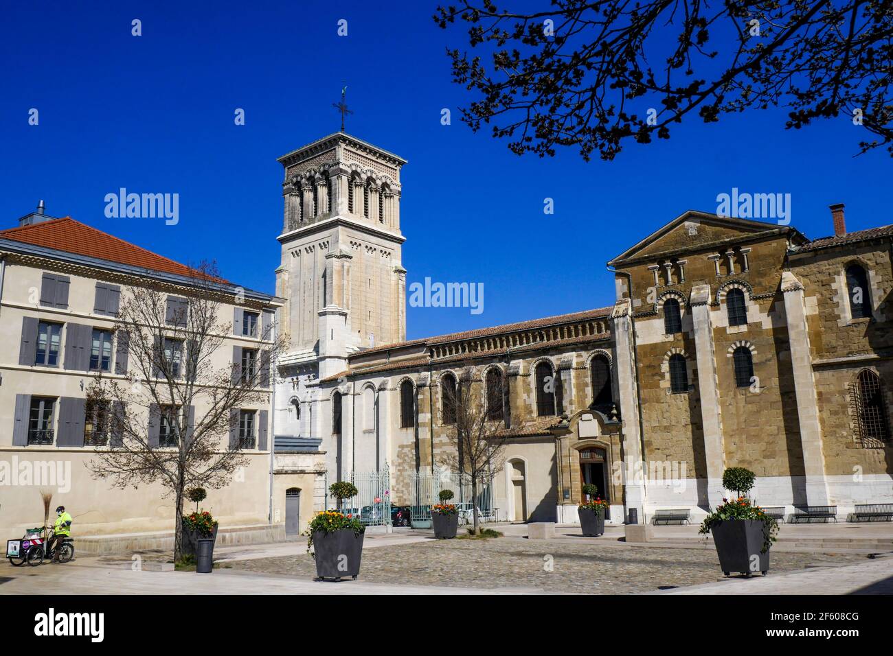 SaintApollinaire cathedral, Valence, Drome, France Stock Photo Alamy