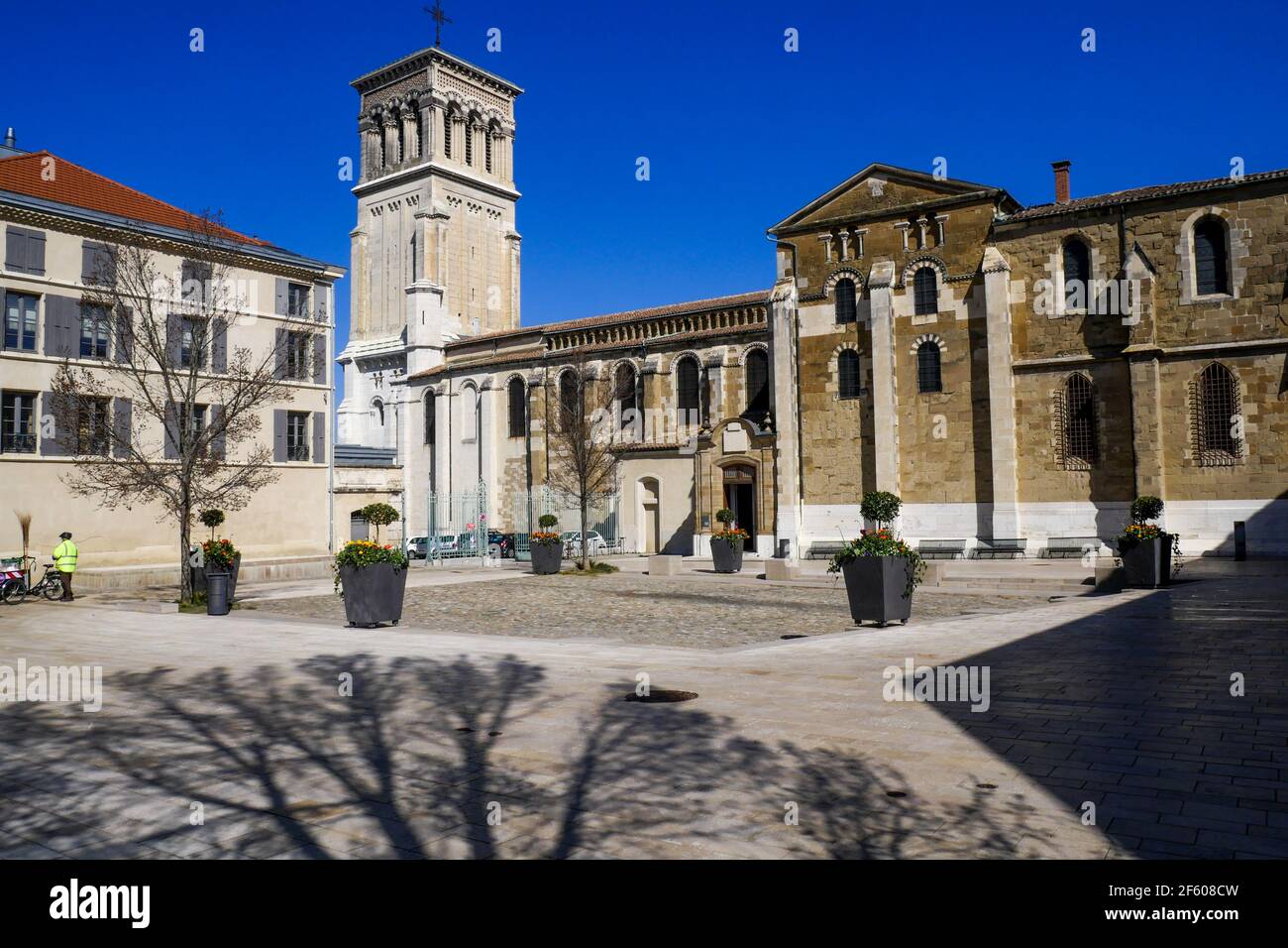 SaintApollinaire cathedral, Valence, Drome, France Stock Photo Alamy