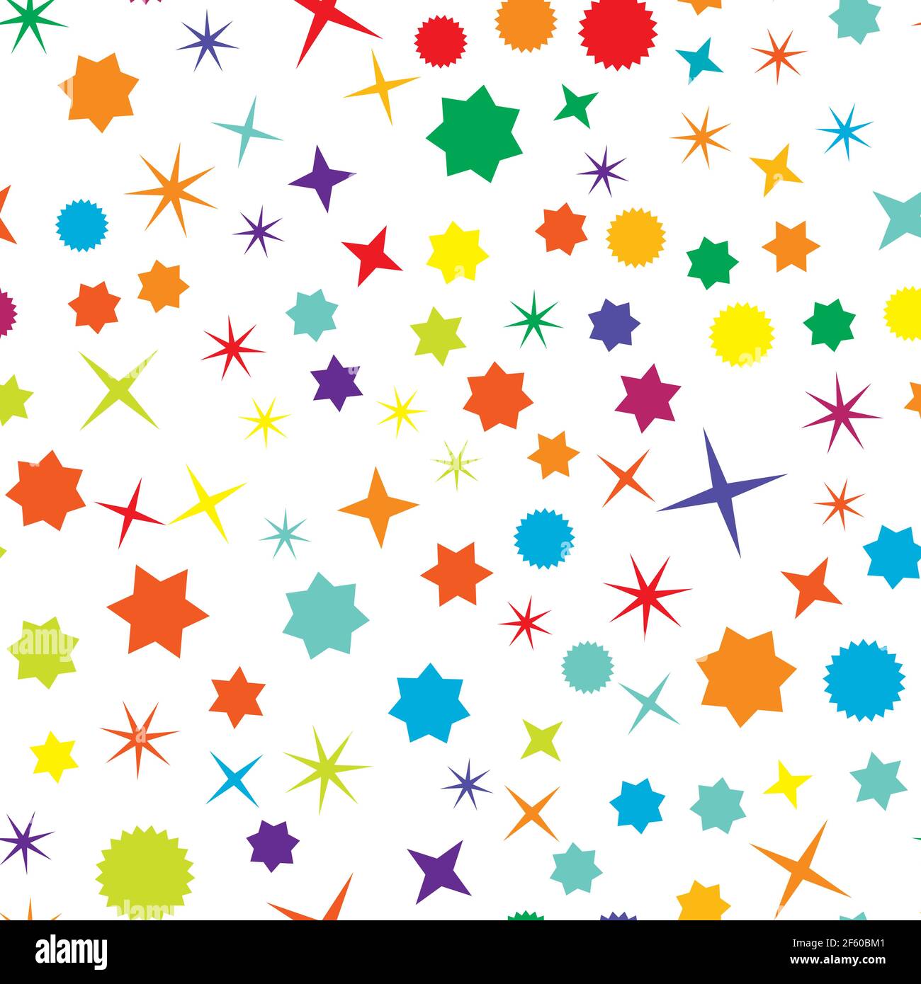 Random star shape pattern, background. Seamlessly repeatable. — Stock ...