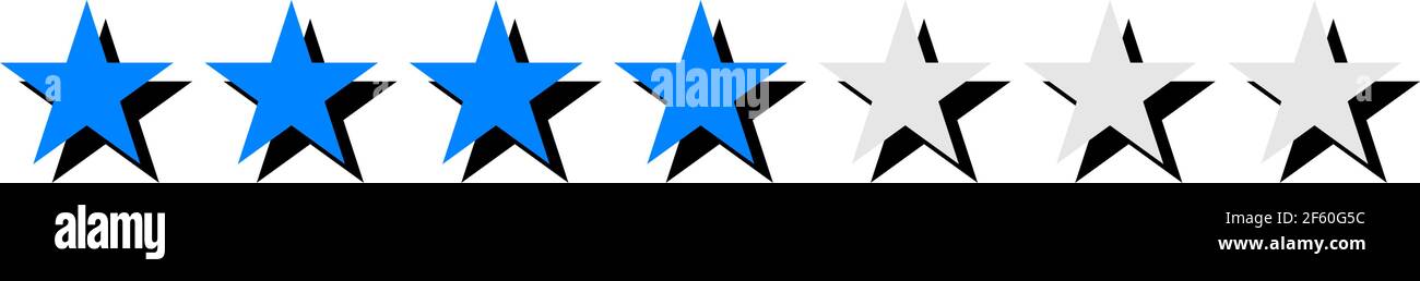 Star rating element series. Customer satisfaction, quality level ...
