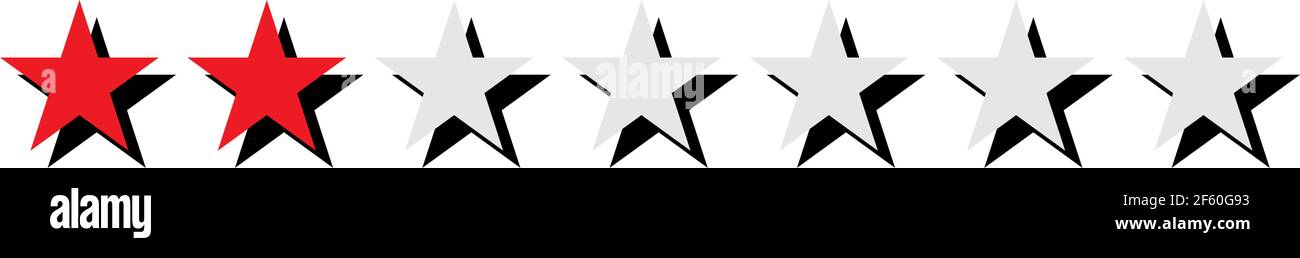 Star rating element series. Customer satisfaction, quality level ...