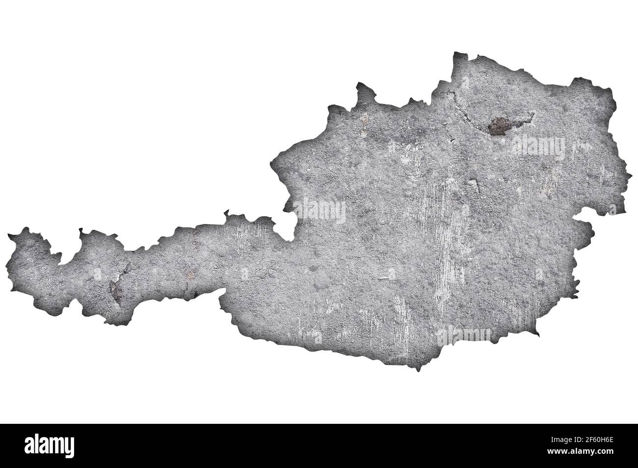 Map of Austria on weathered concrete Stock Photo - Alamy