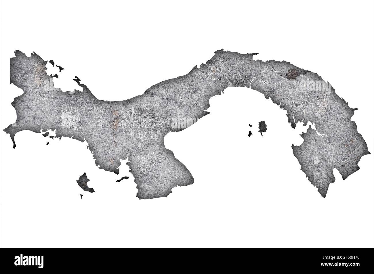 Map of Panama on weathered concrete Stock Photo - Alamy