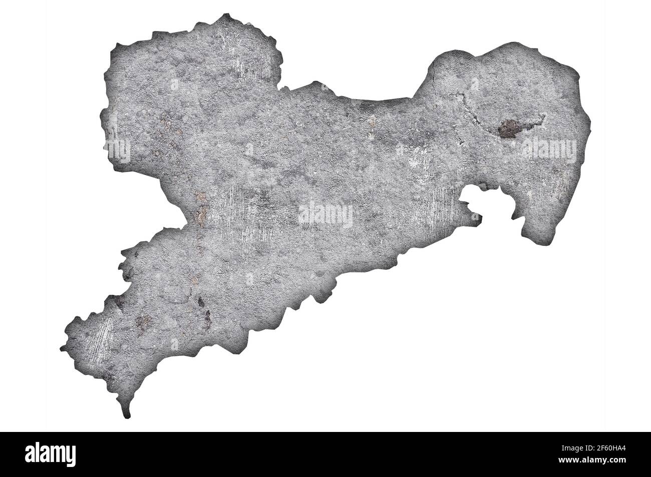 Map of Saxony on weathered concrete Stock Photo - Alamy
