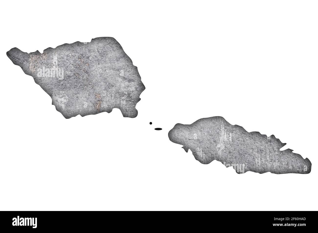 Map of Samoa on weathered concrete Stock Photo - Alamy