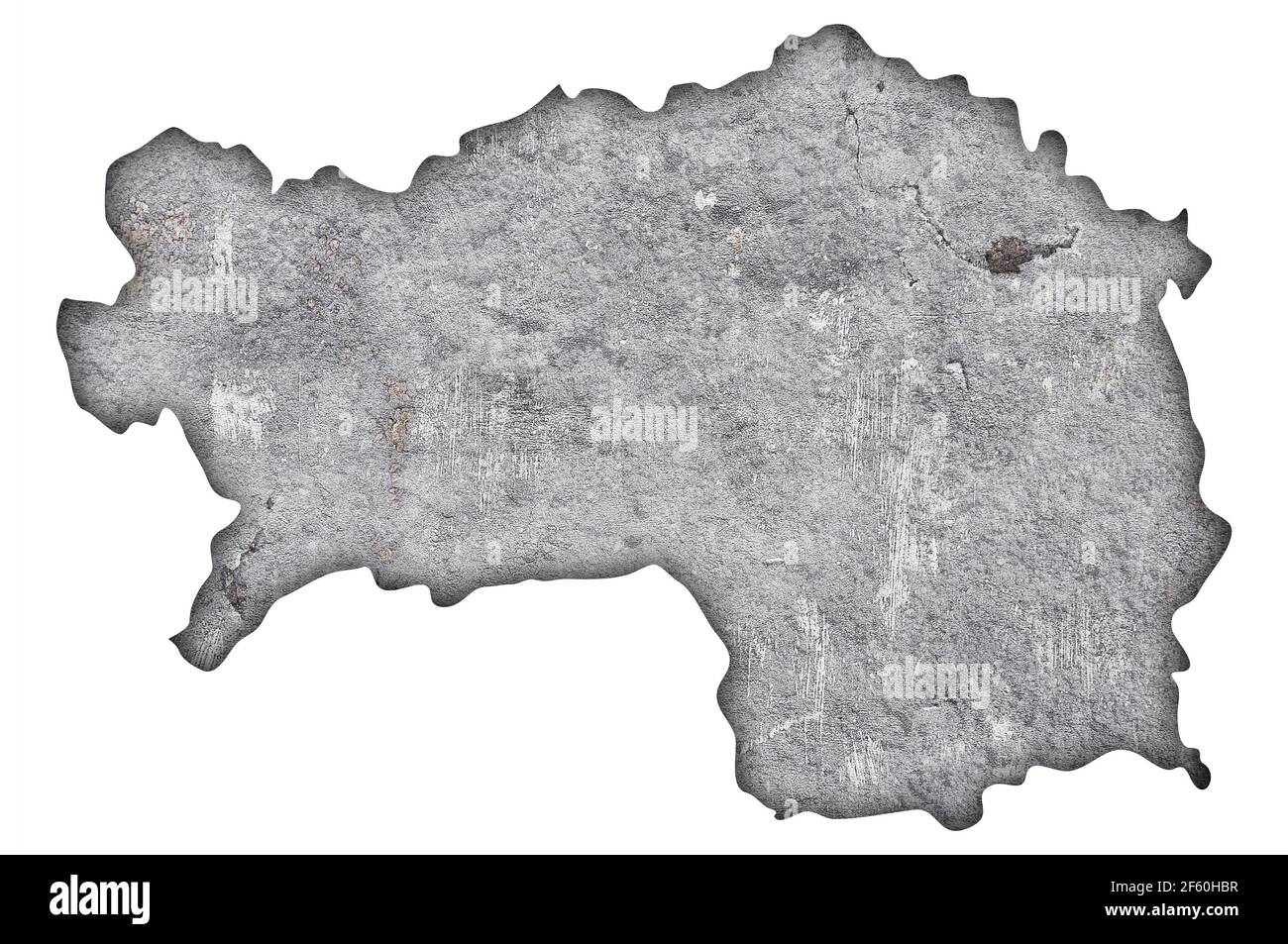 Map of Styria on weathered concrete Stock Photo - Alamy