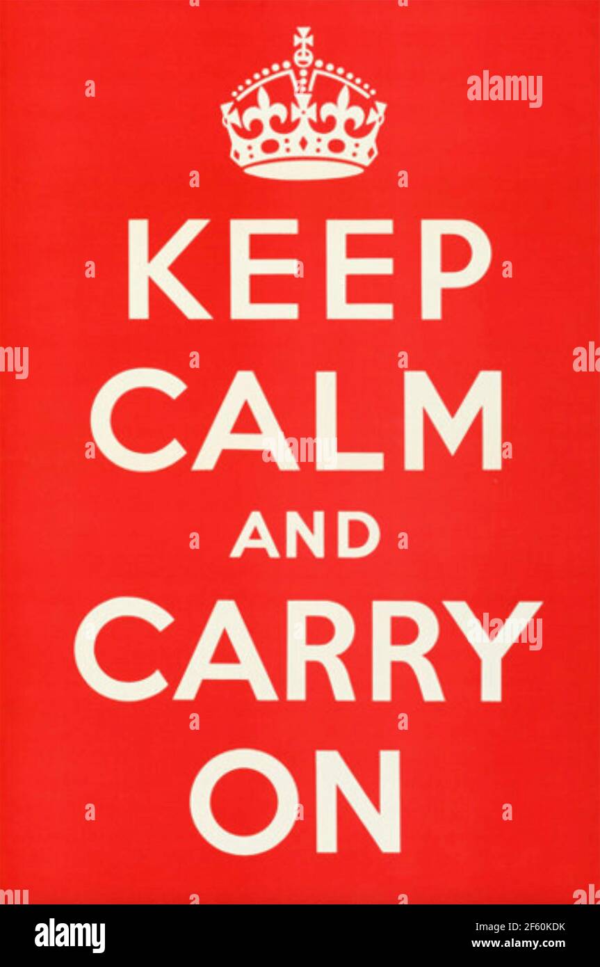 NEW Classic POSTER Keep Calm and Carry On British Flag 