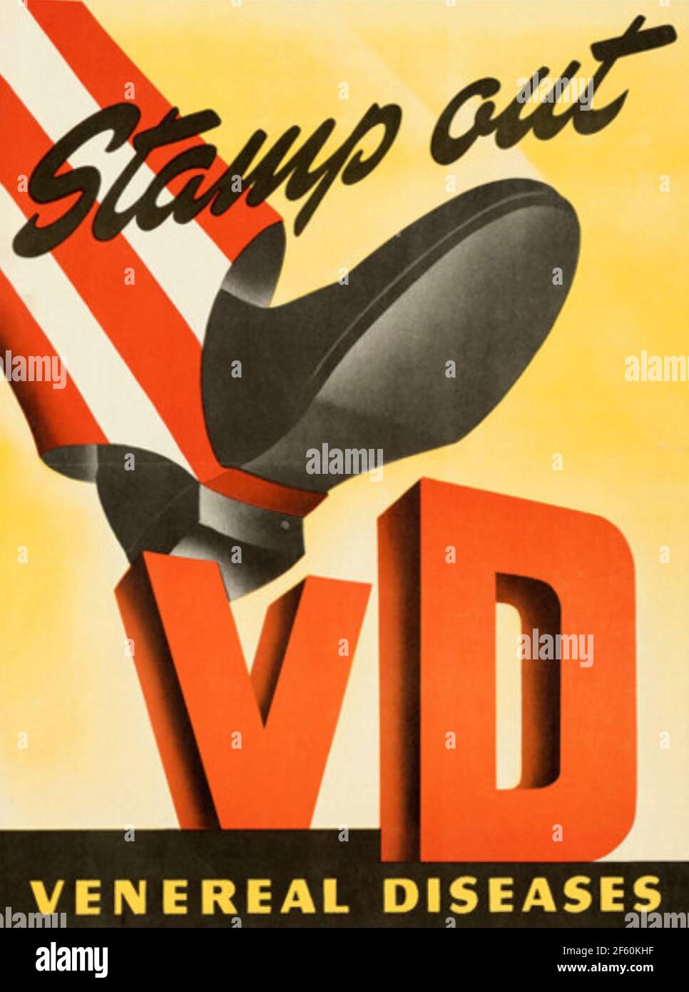 STAMP OUT VD  American WW2 poster Stock Photo