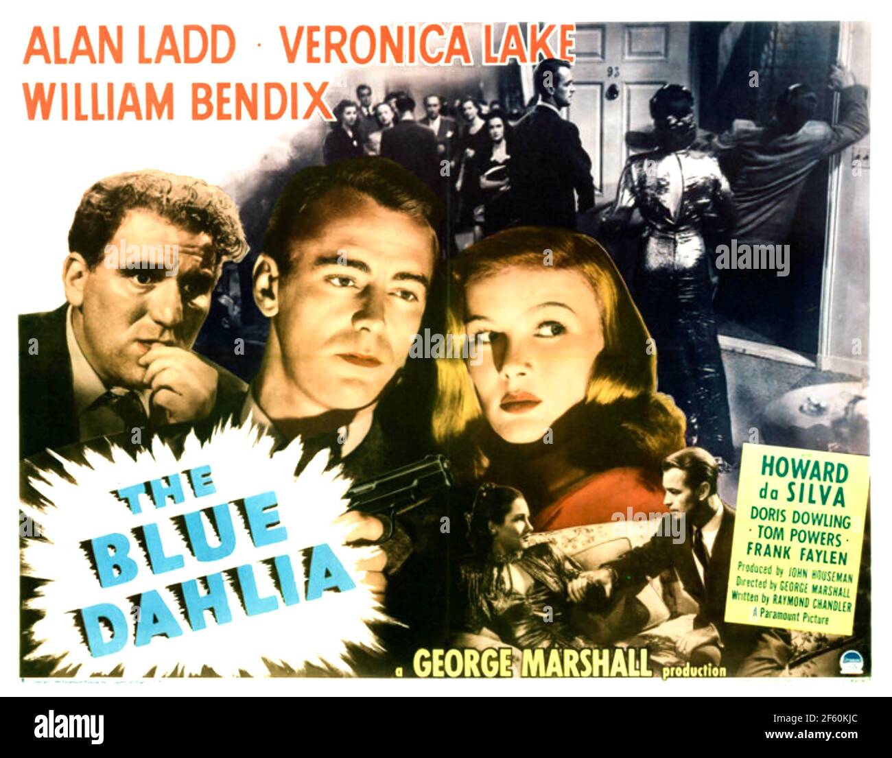 THE BLUE DAHLIA 1946 Paramount Pictures film with Alan Ladd and Veronica Lake Stock Photo