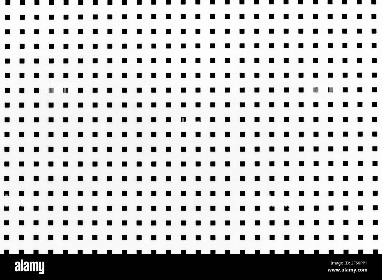 White seamless abstract wall texture with black squares pattern background. Stock Photo