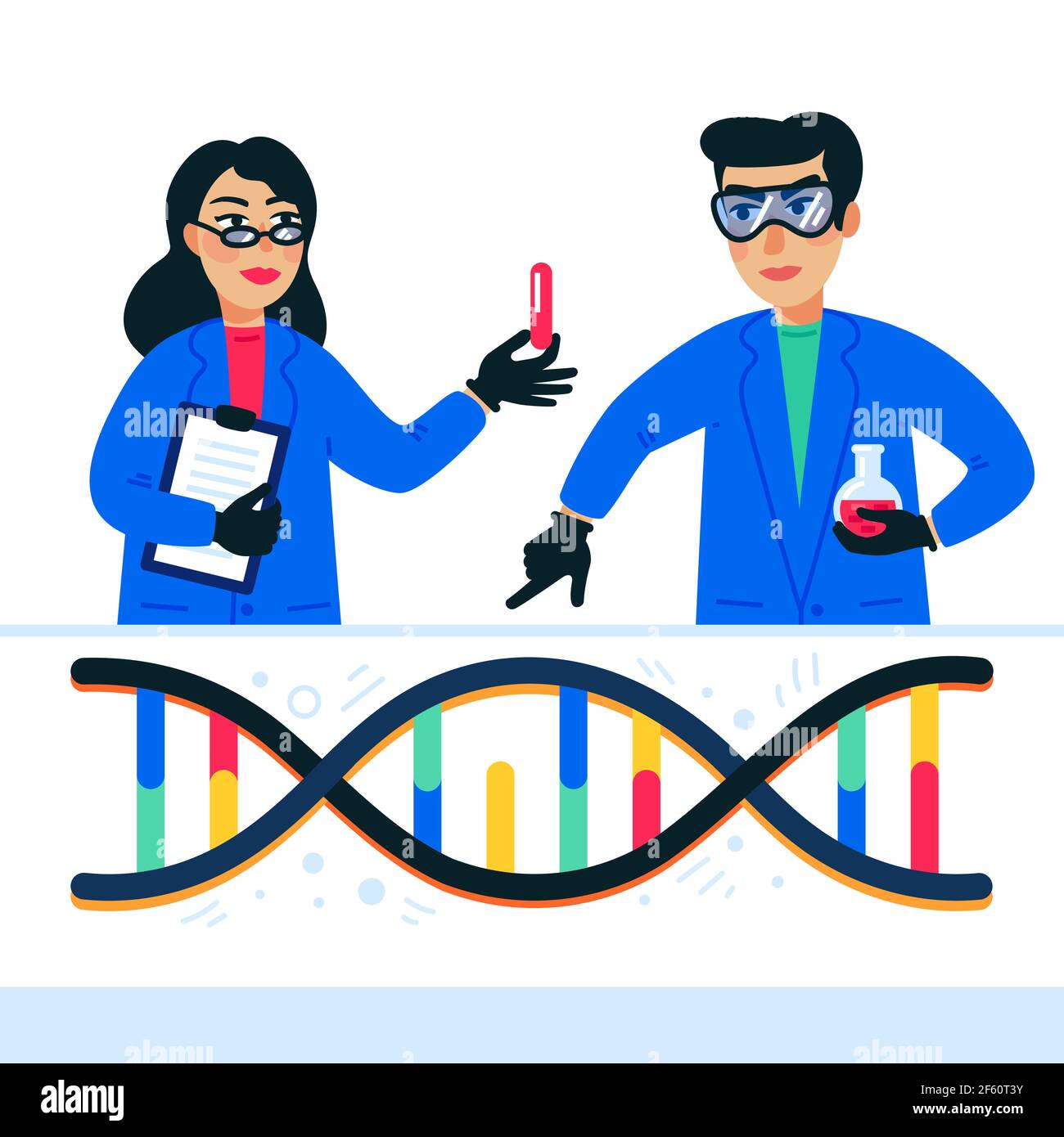 dna sequencing cartoon