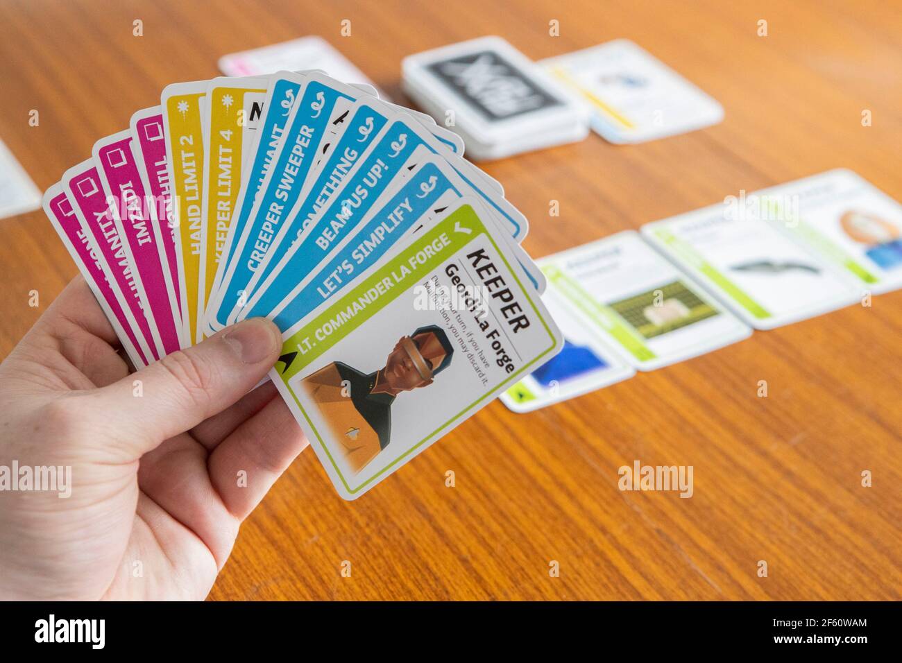Star Trek The Next Generation Fluxx card game Stock Photo Alamy