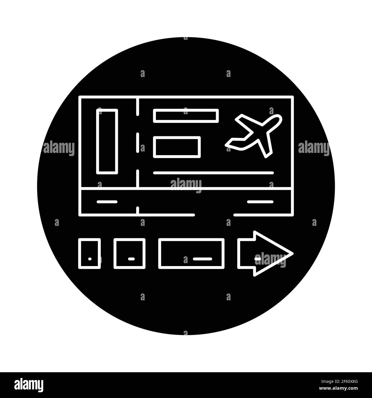 Boarding Pass Color Line Icon Sign For Web Page Mobile App Button Logo Editable Stroke Stock Vector Image Art Alamy