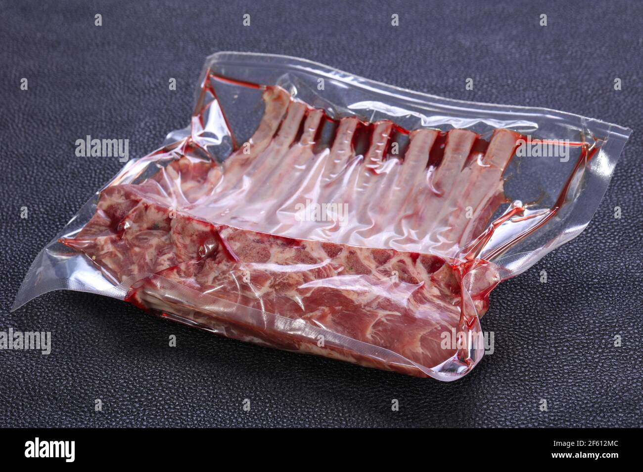 Lamb Rack Package Raw rack of lamb in the pack Stock Photo - Alamy