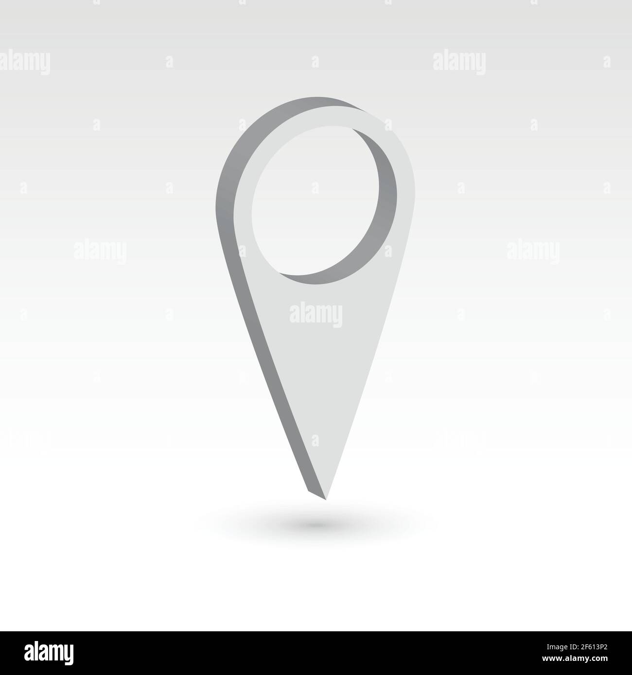 Map pointer - 3D vector object Stock Vector