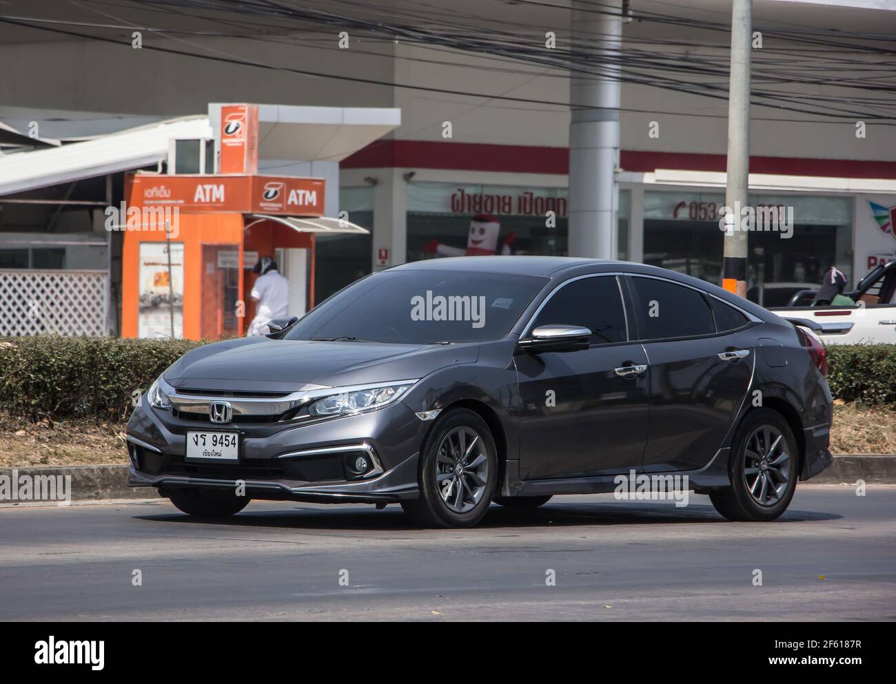 Chiangmai Thailand March 4 2021: Private Sedan Car from Honda Chiangmai Thailand March 4 2021: Private Sedan Car from Honda