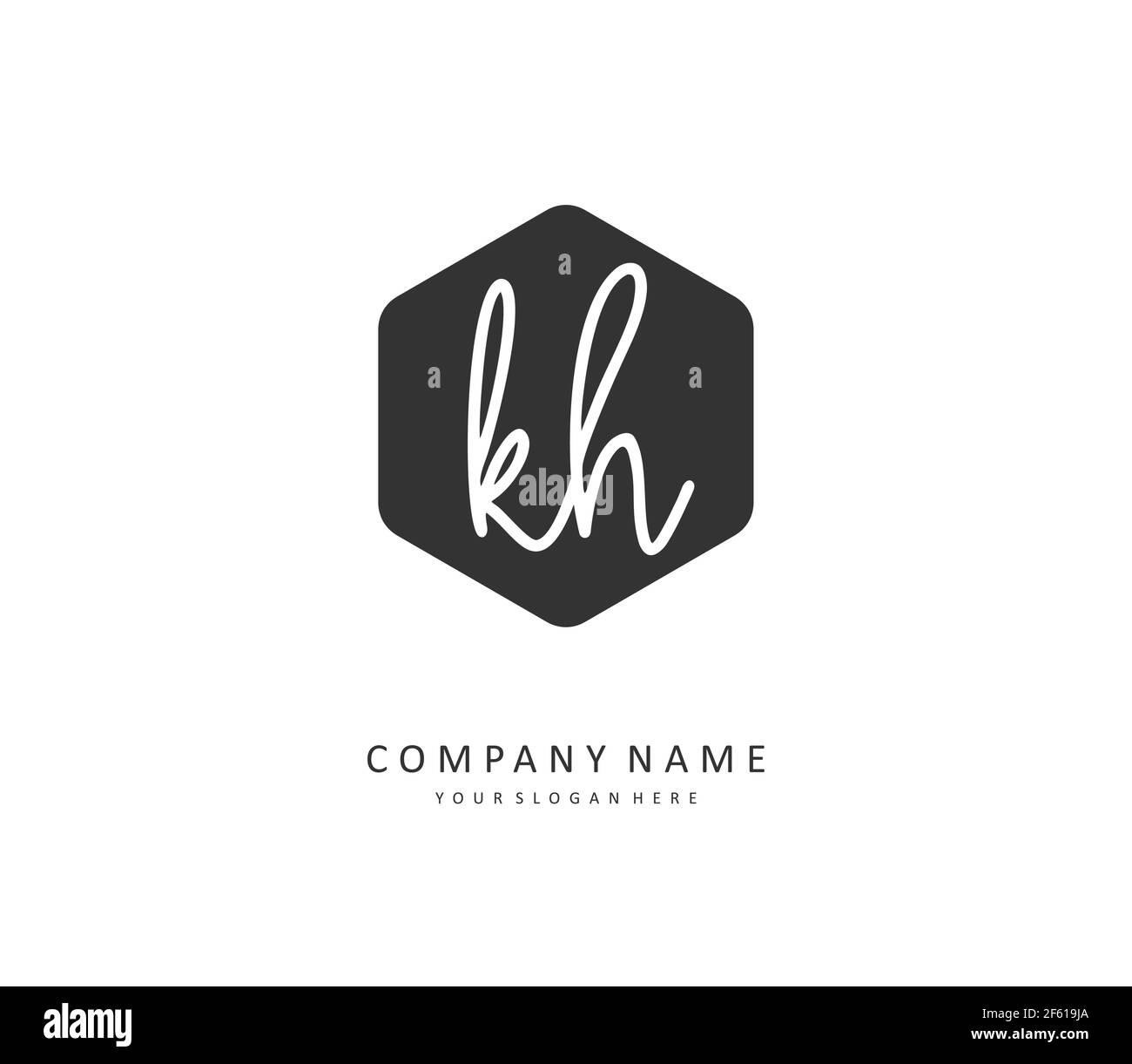 Kh clean logo Black and White Stock Photos & Images Alamy
