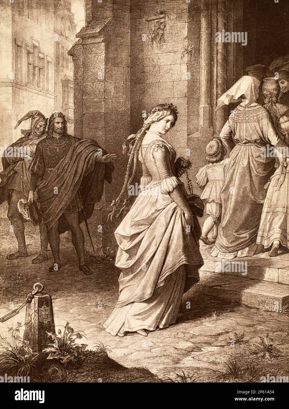 Faust and Margaret, from Goethe's Faust Stock Photo