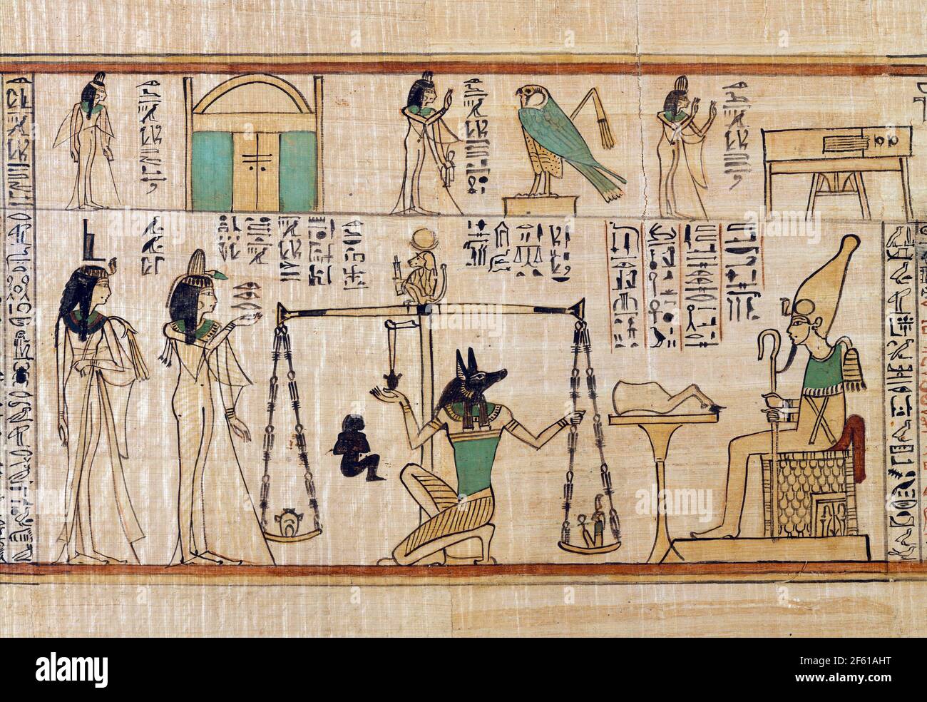 Weighing of the Heart, Book of the Dead for the Singer of Amun, Nany Stock Photo