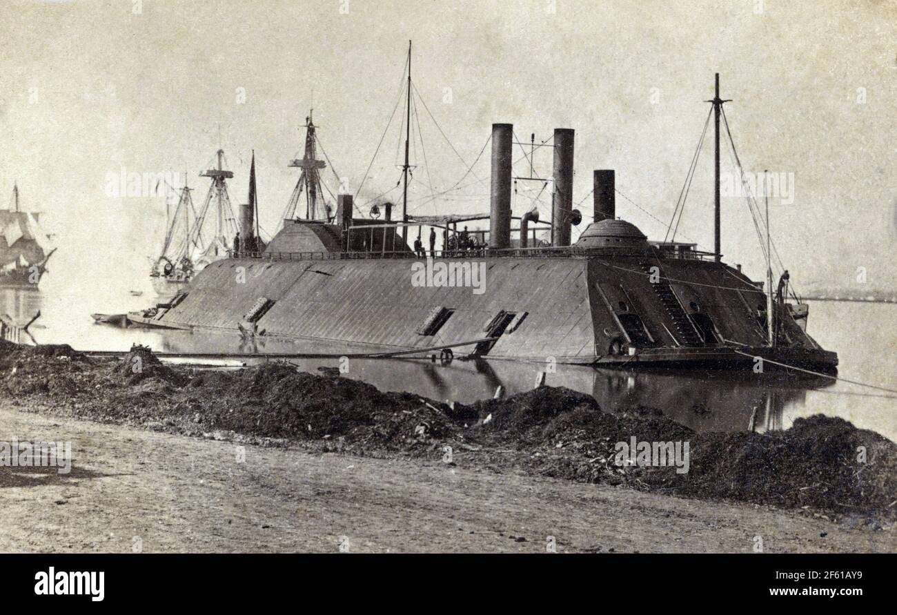 Ironclad USS Essex, 1862 Stock Photo