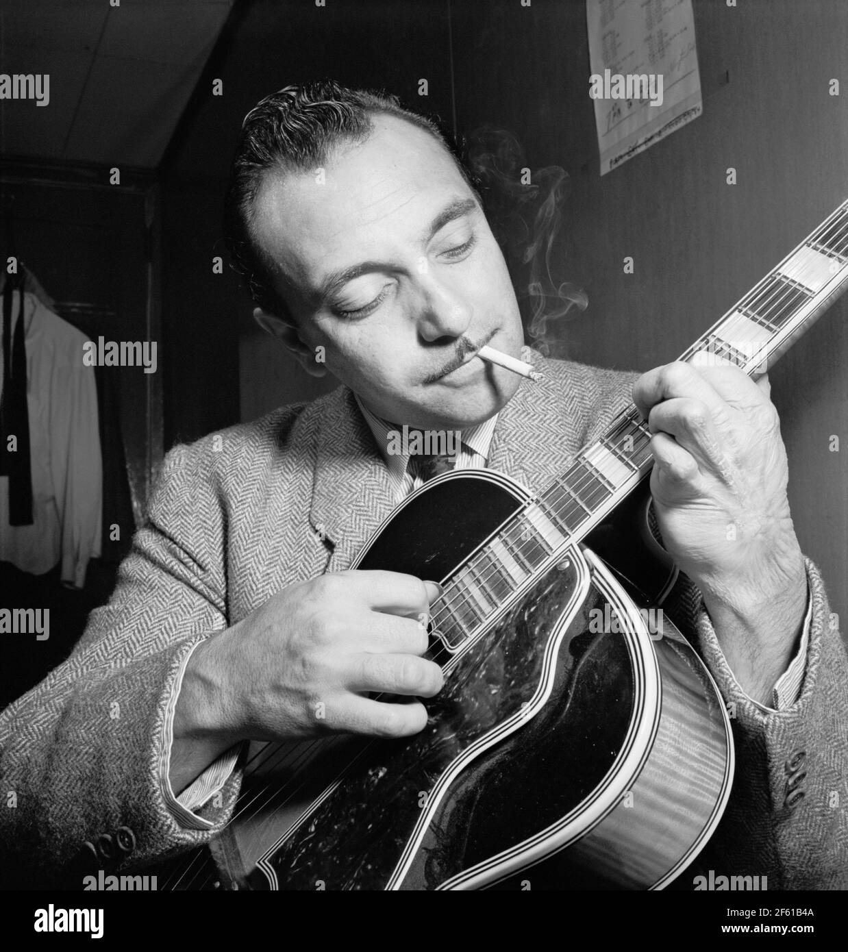 Django Reinhardt, Belgian Jazz Guitarist Stock Photo
