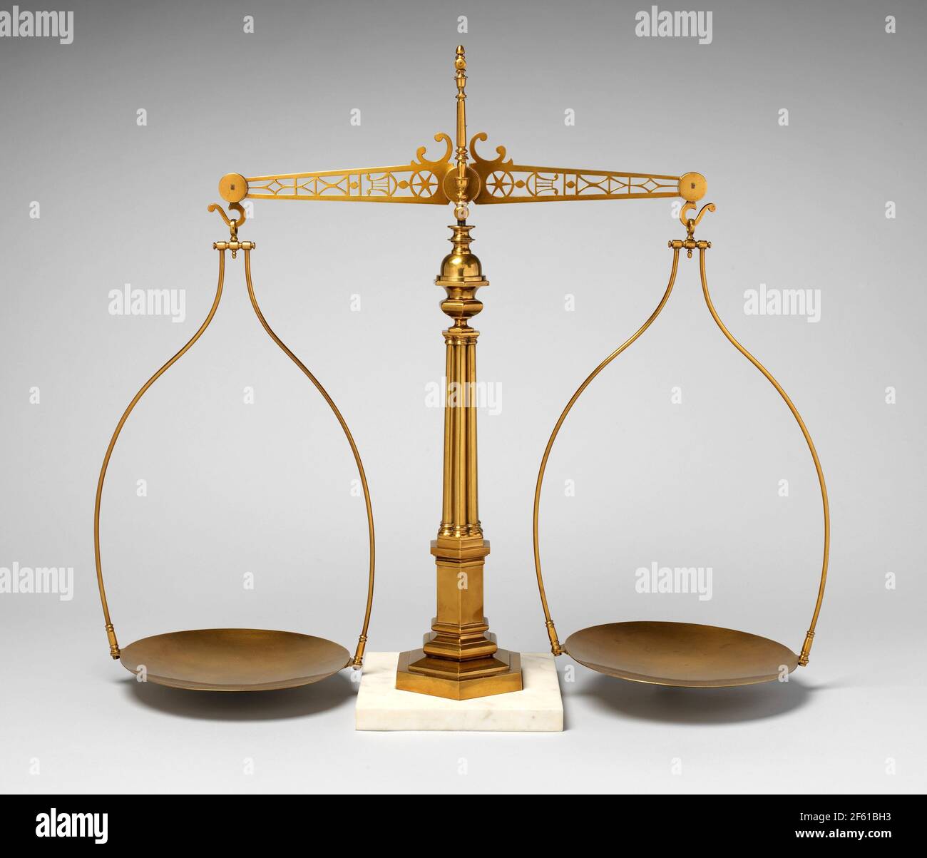 Balance Scale, ca. 1850 Stock Photo