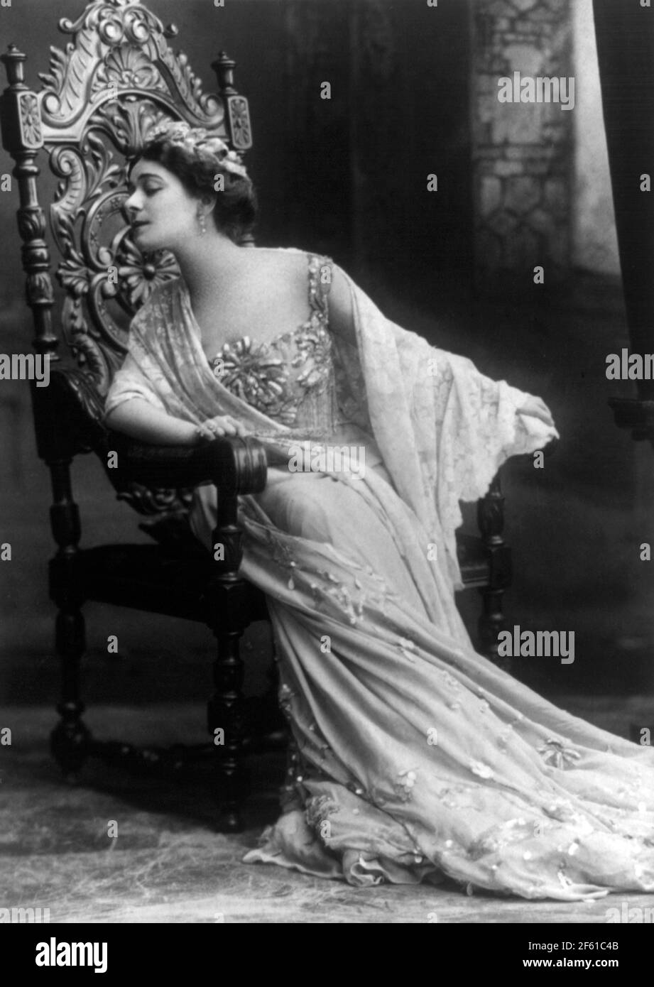 Alla Nazimova, Russian-American Actress Stock Photo
