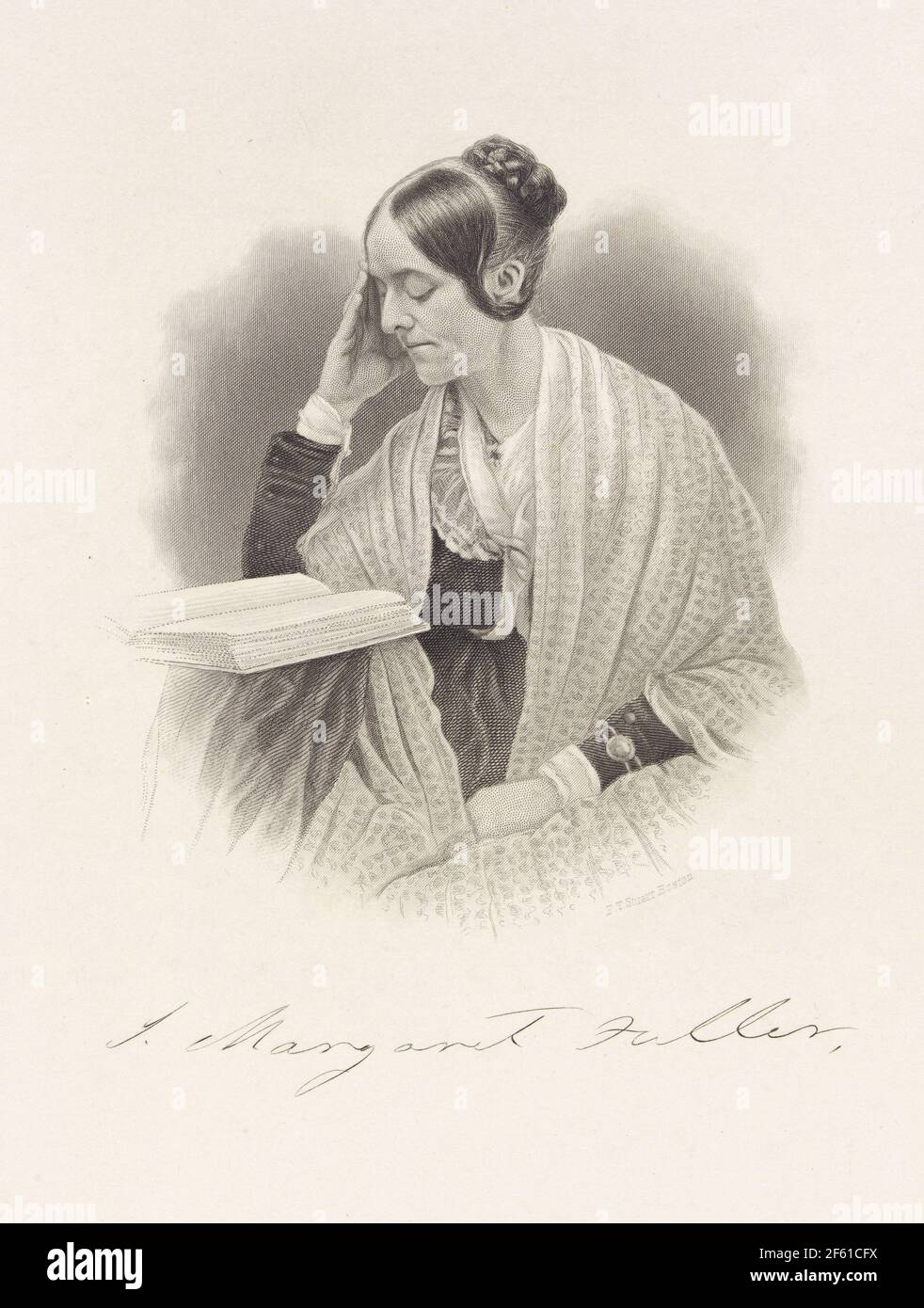 Margaret Fuller, American Journalist and Feminist Stock Photo