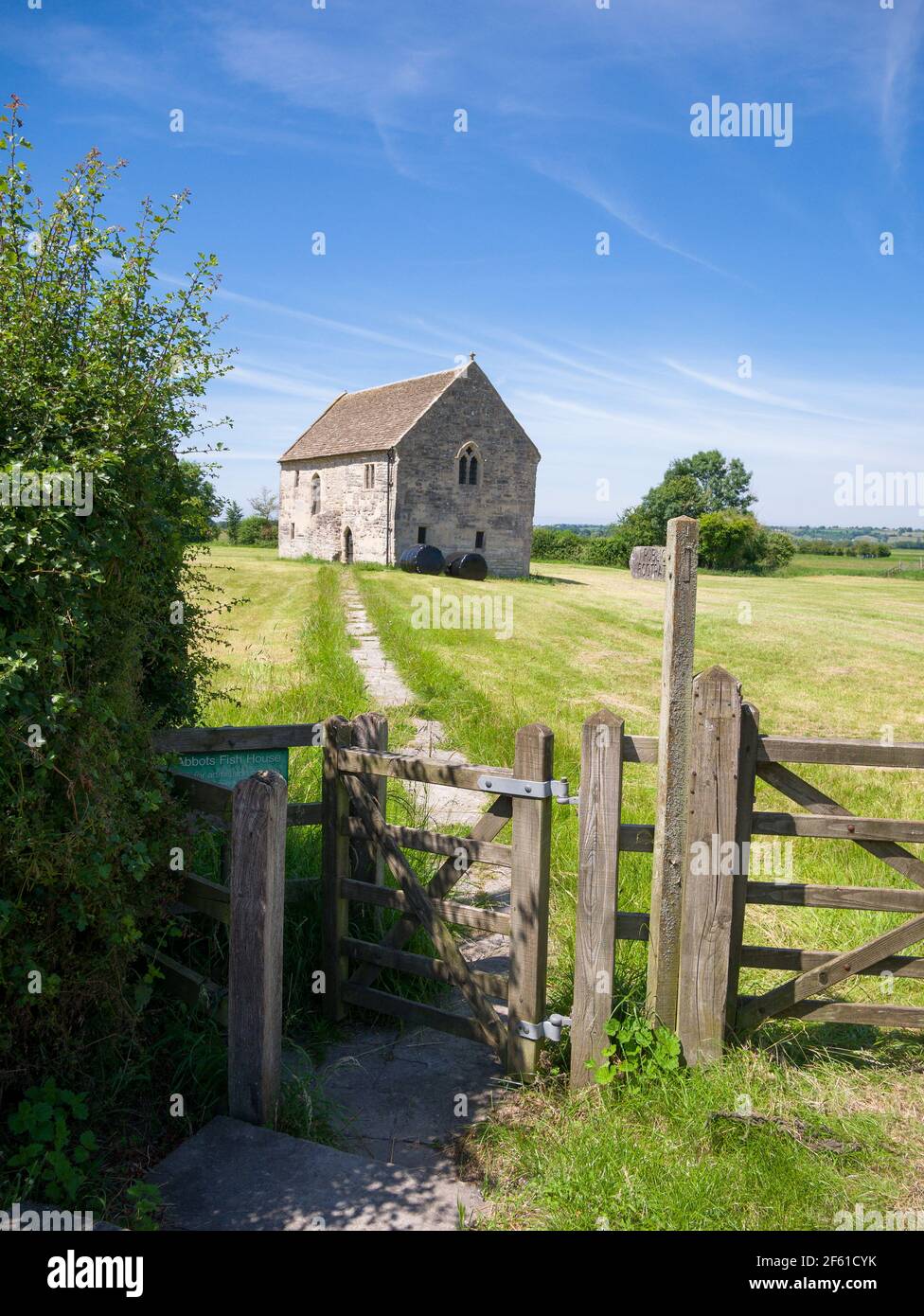 Abbot’s Fish House in the village of Meare near Glastonbury, Somerset, England. Stock Photo