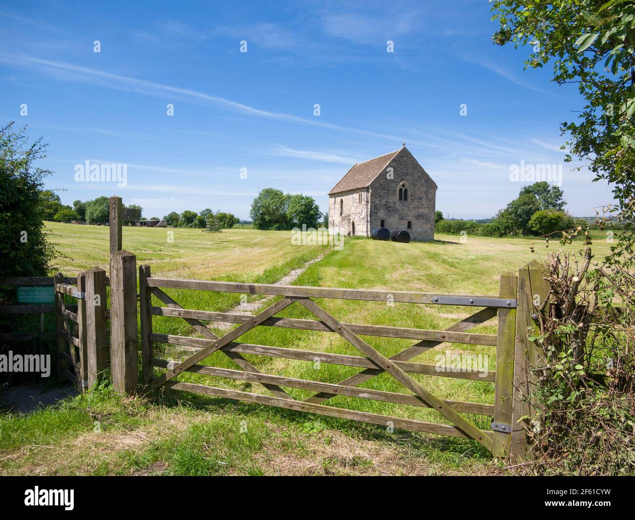 Abbot’s Fish House in the village of Meare near Glastonbury, Somerset, England. Stock Photo