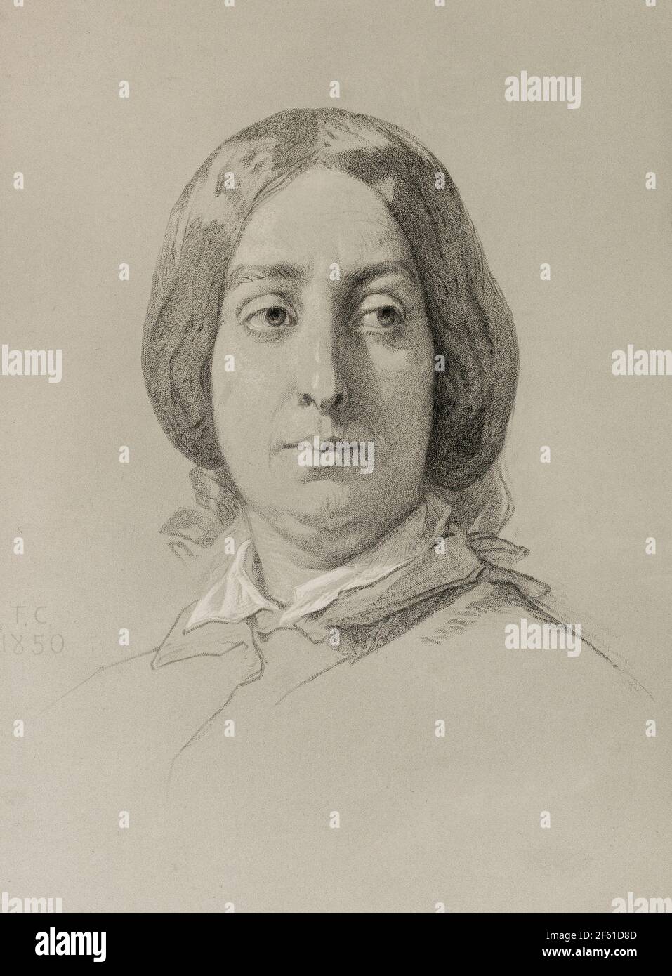 George Sand, French Author and Feminist Stock Photo - Alamy