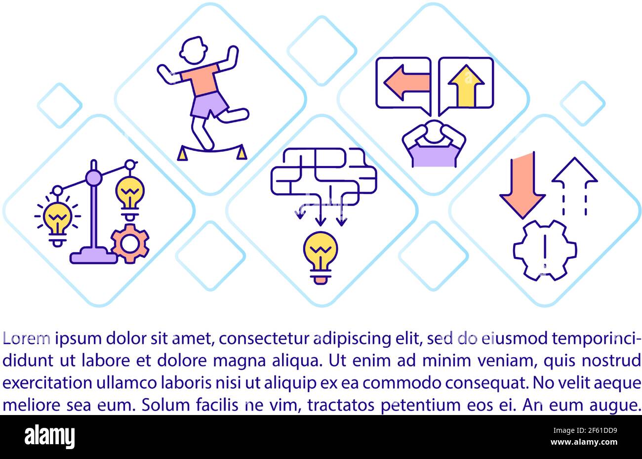 Risk management concept line icons with text Stock Vector Image & Art ...